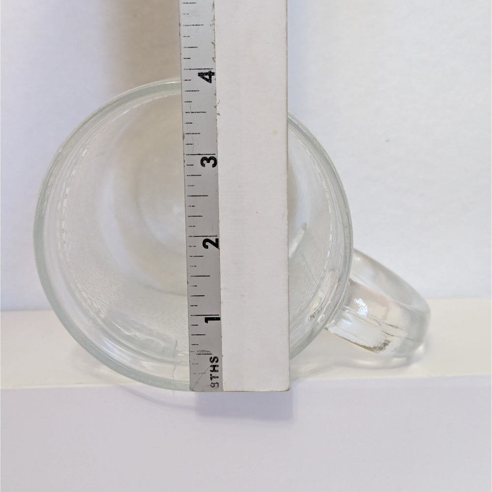 Iittala Krouvi 50cl Textured Clear Beer Glass Stein Cup w/Handle Made in Finland - Picture 7 of 8